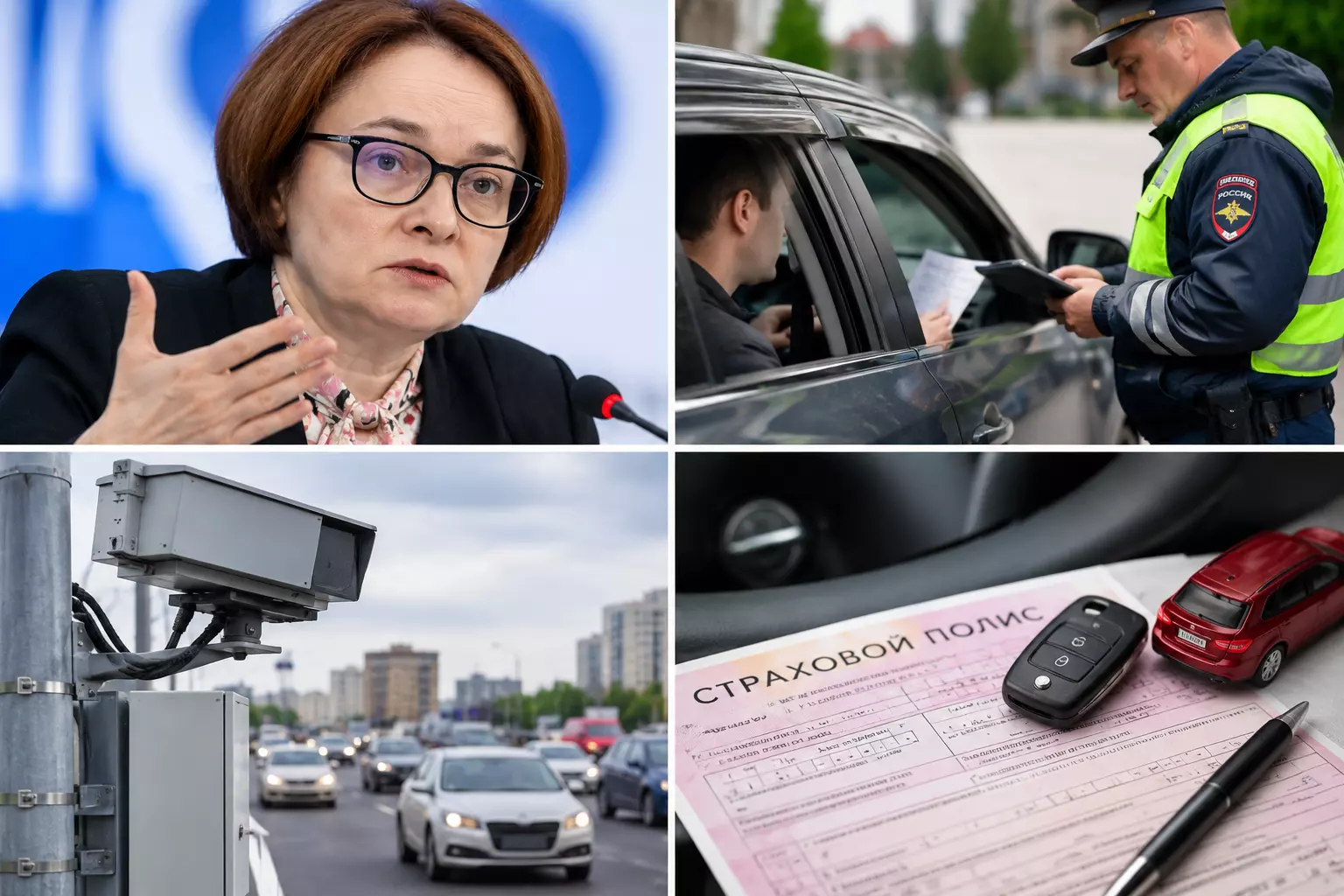 Набиуллина объяснила, почему контроль ОСАГО у водителей необходимо усилить