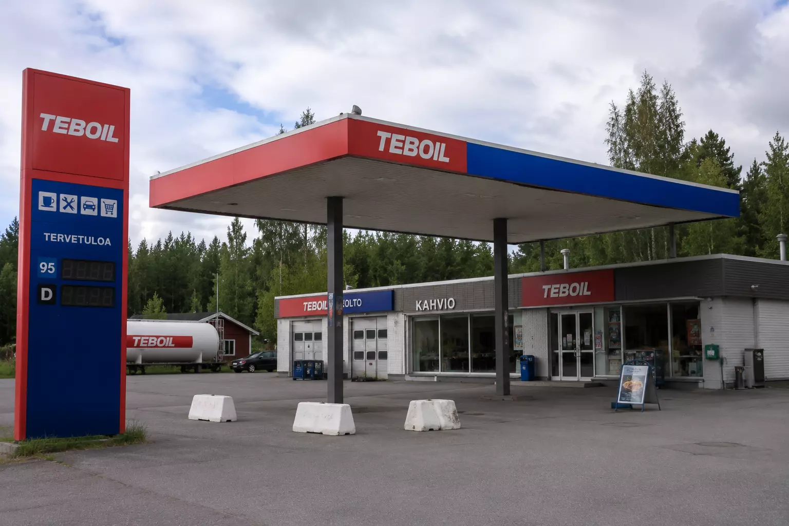 В Финляндии десятки АЗС Teboil ведут работу без бензоколонок